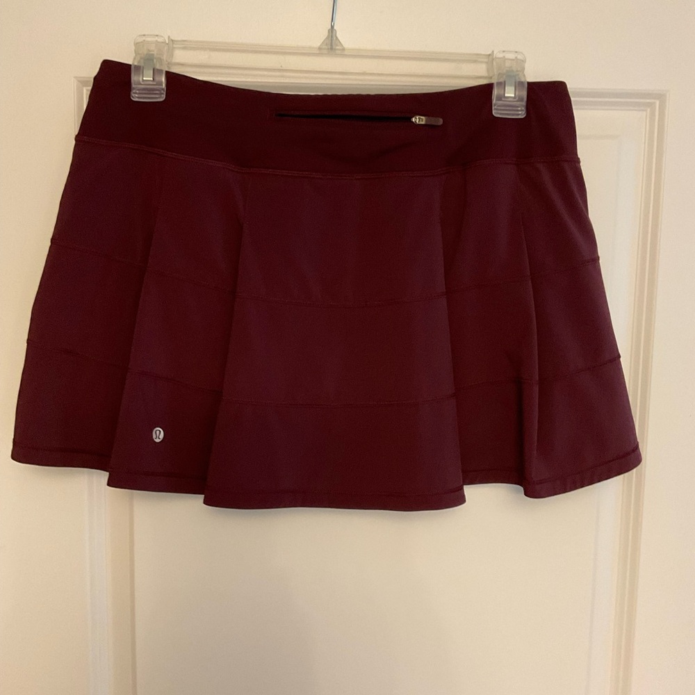Lululemon Pace Rival Shirt, maroon , size 10 tall